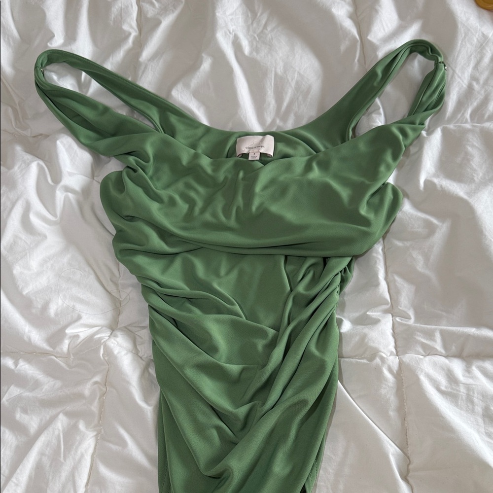 Elegant Green Draped top